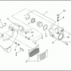 FLHTP 1DAL ELECTRA GLIDE STANDARD POLICE (WINDSHIELD) (1995) REAR BRAKE CALIPER - FLHTP