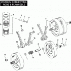 FXRP EFLS Police Low Rider (1995) PISTONS, CONNECTING RODS & FLYWHEELS