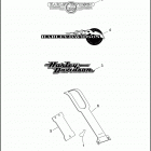 FXDL 1GDL DYNA LOW RIDER (1995) FUEL TANK TRIM - 1995