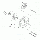 FLHTP-WND DA95 ELECTRA GLIDE STANDARD POLICE (FRG/WND) (1995) FRONT WHEEL - FLHTP