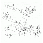 FLHTP-WND DA95 ELECTRA GLIDE STANDARD POLICE (FRG/WND) (1995) EXHAUST SYSTEM - FLHTP