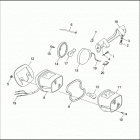 FLHTP 1DAL ELECTRA GLIDE STANDARD POLICE (WINDSHIELD) (1995) TAIL LAMP & REAR TURN SIGNALS