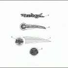 FLHT 1DDL ELECTRA GLIDE STANDARD (1995) FUEL TANK TRIM - 1995