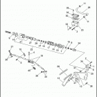 FLHTP-WND DA95 ELECTRA GLIDE STANDARD POLICE (FRG/WND) (1995) REAR BRAKE CONTROL - FLHTP