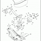 FLHTP 1DAL ELECTRA GLIDE STANDARD POLICE (WINDSHIELD) (1995) SEAT - AIR CUSHION