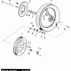 FXRP EFLS Police Low Rider (1995) REAR WHEEL - FLHTP