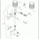 FLHTP-FRG DF93 ELECTRA GLIDE STANDARD POLICE (FRG/WND) (1993) STROBE LAMPS - REAR