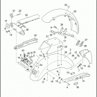 FXRP 1EDL SUPER GLIDE POLICE (WINDSHIELD) (1994) FENDERS, LICENSE PLATE & RADIO BRACKET - FXRP