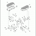 FLHTP-WND DA92 ELECTRA GLIDE STANDARD POLICE (FRG/WND) (1992) FOOTBOARDS
