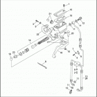 FXRP 1EDL SUPER GLIDE POLICE (WINDSHIELD) (1993) FRONT BRAKE CONTROL