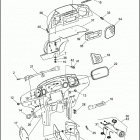 FLHTC 1DJL ELECTRA GLIDE CLASSIC (1993) INNER FAIRING, RADIO, CADDY & GAUGES