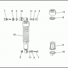 XL883HUG 4CEM SPORTSTER 883 HUGGER (1993) SHOCK ABSORBERS