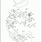 FLHTP-FRG DF93 ELECTRA GLIDE STANDARD POLICE (FRG/WND) (1993) SEAT - SPRING CUSHION