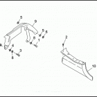 FLHTP-WND DA92 ELECTRA GLIDE STANDARD POLICE (FRG/WND) (1992) REAR BELT GUARD & DEBRIS DEFLECTOR