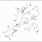 XL883HUG 4CEM SPORTSTER 883 HUGGER (1993) Глушитель