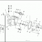 FLHTC 1DJL ELECTRA GLIDE CLASSIC (1993) CRANKCASE - GEAR SIDE