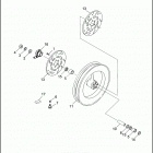 FXRP 1EDL SUPER GLIDE POLICE (WINDSHIELD) (1992) FRONT WHEEL - FXRP