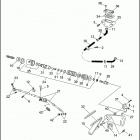 FLHTP 1DAL ELECTRA GLIDE STANDARD POLICE (WINDSHIELD) (1993) REAR BRAKE CONTROL - FLHTP