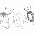 FLHTC 1DJL ELECTRA GLIDE CLASSIC (1993) ALTERNATOR & REGULATOR