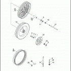 FXRS CONV 1EML SUPER GLIDE CONVERTIBLE (1993) Переднее колесо
