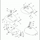 FXDL 1GDL DYNA LOW RIDER (1993) Топливный бак