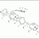 XL883HUG 4CEM SPORTSTER 883 HUGGER (1993) Задний фонарь