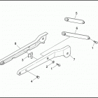 FXDL 1GDL DYNA LOW RIDER (1993) REAR FENDER SUPPORTS