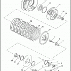 XL883HUG 4CEM SPORTSTER 883 HUGGER (1993) Сцепление