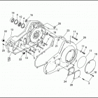 FLHTC 1DJL ELECTRA GLIDE CLASSIC (1993) PRIMARY HOUSING