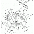 FXRP 1EDL SUPER GLIDE POLICE (WINDSHIELD) (1994) FRAME, REAR FORK & JIFFY STAND - FXRP