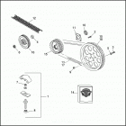 XL883HUG 4CEM SPORTSTER 883 HUGGER (1993) BELTS & SPROCKETS