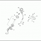 FXDL 1GDL DYNA LOW RIDER (1993) FUEL TANK INSTRUMENTS - FXDL