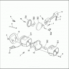 FLHTC 1DJL ELECTRA GLIDE CLASSIC (1993) TAIL LAMP & REAR TURN SIGNALS