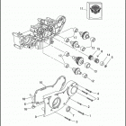 XL883HUG 4CEM SPORTSTER 883 HUGGER (1993) GEARCASE & COVER