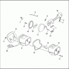 FLHTP-FRG DF93 ELECTRA GLIDE STANDARD POLICE (FRG/WND) (1993) TAIL LAMP & REAR TURN SIGNALS