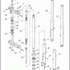 XL883HUG 4CEM SPORTSTER 883 HUGGER (1993) Передняя вилка