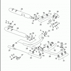 FLHTP-FRG DF93 ELECTRA GLIDE STANDARD POLICE (FRG/WND) (1993) EXHAUST SYSTEM - FLHTP