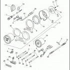 XL883HUG 4CEM SPORTSTER 883 HUGGER (1993) SPEEDOMETER & TACHOMETER - 1993