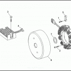 FXDL 1GDL DYNA LOW RIDER (1993) ALTERNATOR & REGULATOR