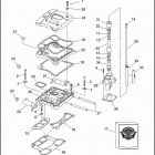 FLHTP-FRG DF93 ELECTRA GLIDE STANDARD POLICE (FRG/WND) (1993) ROCKER ARMS, COVERS & PUSHRODS - V2