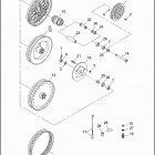 FXRS CONV 1EML SUPER GLIDE CONVERTIBLE (1993) Заднее колесо