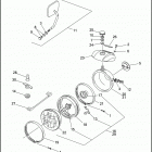 XL883HUG 4CEM SPORTSTER 883 HUGGER (1993) HEADLAMP & MIRROR