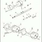 FXRS CONV 1EML SUPER GLIDE CONVERTIBLE (1993) TAIL LAMP & REAR TURN SIGNALS