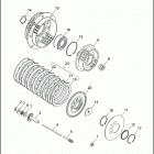 FLHTP 1DAL ELECTRA GLIDE STANDARD POLICE (WINDSHIELD) (1993) Сцепление