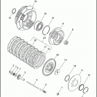 FXDC 1GCL SUPER GLIDE CUSTOM (1992) Сцепление