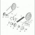 FLHTP 1DAL ELECTRA GLIDE STANDARD POLICE (WINDSHIELD) (1994) BELTS, CHAINS & SPROCKETS