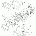 FLHTP 1DAL ELECTRA GLIDE STANDARD POLICE (WINDSHIELD) (1994) INSTRUMENTS - FLHTP