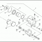FLHTP-WND DA92 ELECTRA GLIDE STANDARD POLICE (FRG/WND) (1992) Передний суппорт