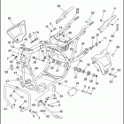 FLHTC 1DJL ELECTRA GLIDE CLASSIC (1993) FRAME, REAR FORK & JIFFY STAND