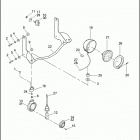 FLHTC 1DJL ELECTRA GLIDE CLASSIC (1993) AUXILIARY / FOG LAMPS & FRONT TURN SIGNALS - FLHTC, FLHS